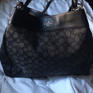 COACH Outline Signature Lexy Shoulder Bag.
